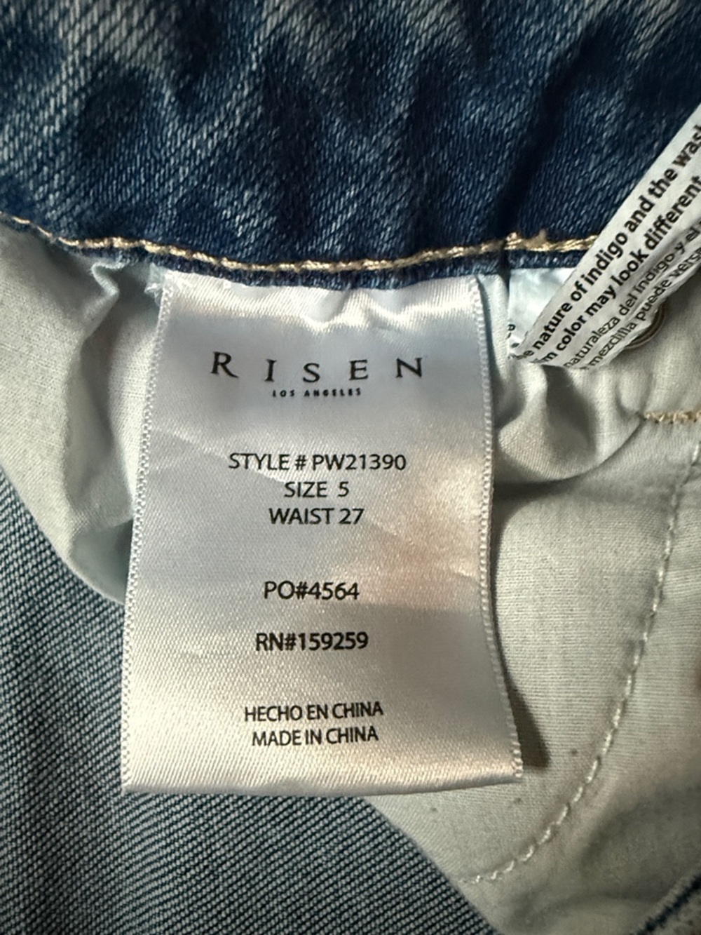 Risen Jeans wide leg flare jeans Sz 5/27 - Picture 3 of 6